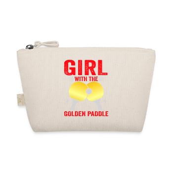 Spielerin Girl Frauen Damen Outfit! Tischtennis - Bio-Täschchen - Natur - Vorne