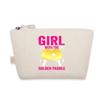 Spielerin Girl Frauen Damen Outfit! Tischtennis - Bio-Täschchen - Natur - Vorne