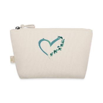 Sea Turtle Tortoise Heart - Organic Pouch - nature - Front