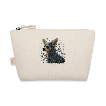 Beautiful Chihuahua | Pointillismus Art Motif Cute - Organic Pouch - nature - Front
