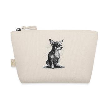 Beautiful Chihuahua | Pointillismus Art Motif Cute - Organic Pouch - nature - Front