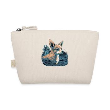 Beautiful Chihuahua | Pointillismus Art Motif Cute - Organic Pouch - nature - Front