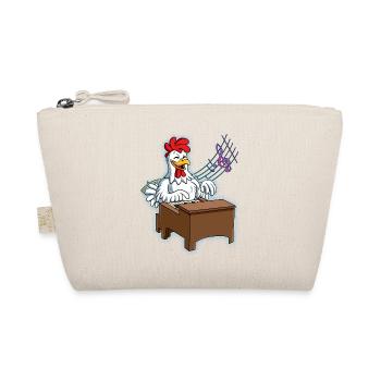 Chicken Piano Player - Organic Pouch - nature - Front