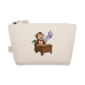 Monkey Piano Player - Organic Pouch - nature - Front