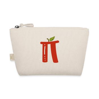 Pi comme une pomme rouge en blanc - Trousse biologique - nature - Devant