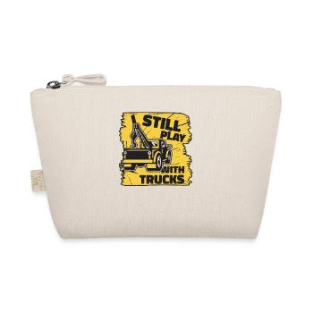 I Still Play With Trucks Abschlepper Fahrer - Bio-Täschchen - Natur - Vorne