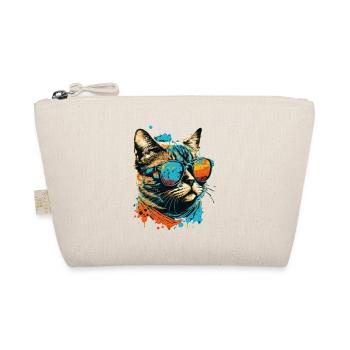 Chat avec des lunettes de soleil - Trousse biologique - nature - Devant