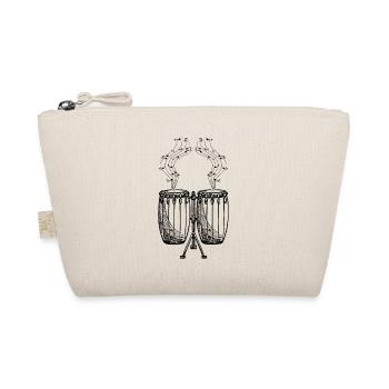 Conga Music Notes Conga Player Congas Musician Con - Organic Pouch - nature - Front