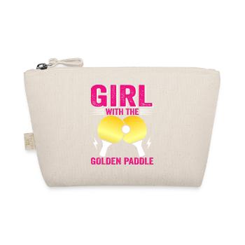 Spielerin Girl Frauen Damen Outfit! Tischtennis - Bio-Täschchen - Natur - Vorne