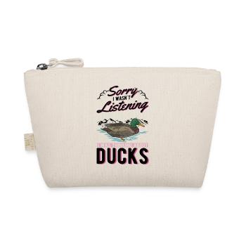 Duck Lover Gift Duck Breeder - Organic Pouch - nature - Front