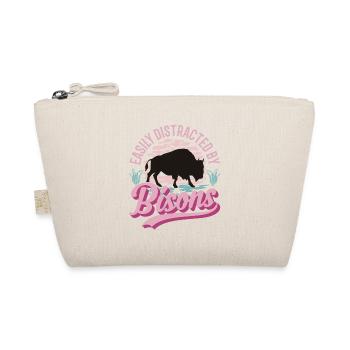 Easily distracted by Bison Water Buffalo Buffalo - Organic Pouch - nature - Front