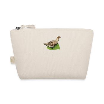 Partridge I Chicken Birds Small Game Motif for Hunters - Organic Pouch - nature - Front