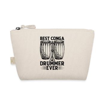 Best Conga Drummer Ever Conga Player Conga Musicia - Organic Pouch - nature - Front