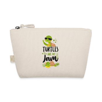Sea Turtle Tortoise Sunglasses - Organic Pouch - nature - Front