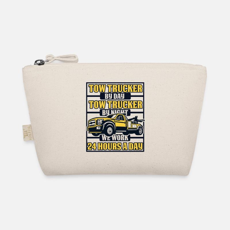 We Work 24 Hours A Day Tow Truck Driver Organic Pouch