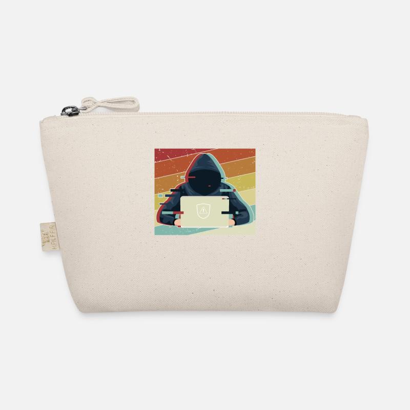 Retro Sniffer Social Engineering Phishing Grey Bio-Täschchen