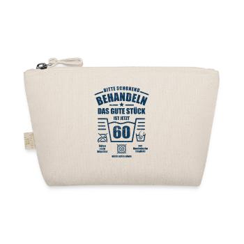 Schonend behandeln - 60. Geburtstag Geschenk - Bio-Täschchen - Natur - Vorne