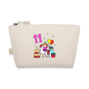 Avec licorne - Anniversaire de fille 11 ans - Trousse biologique - nature - Devant