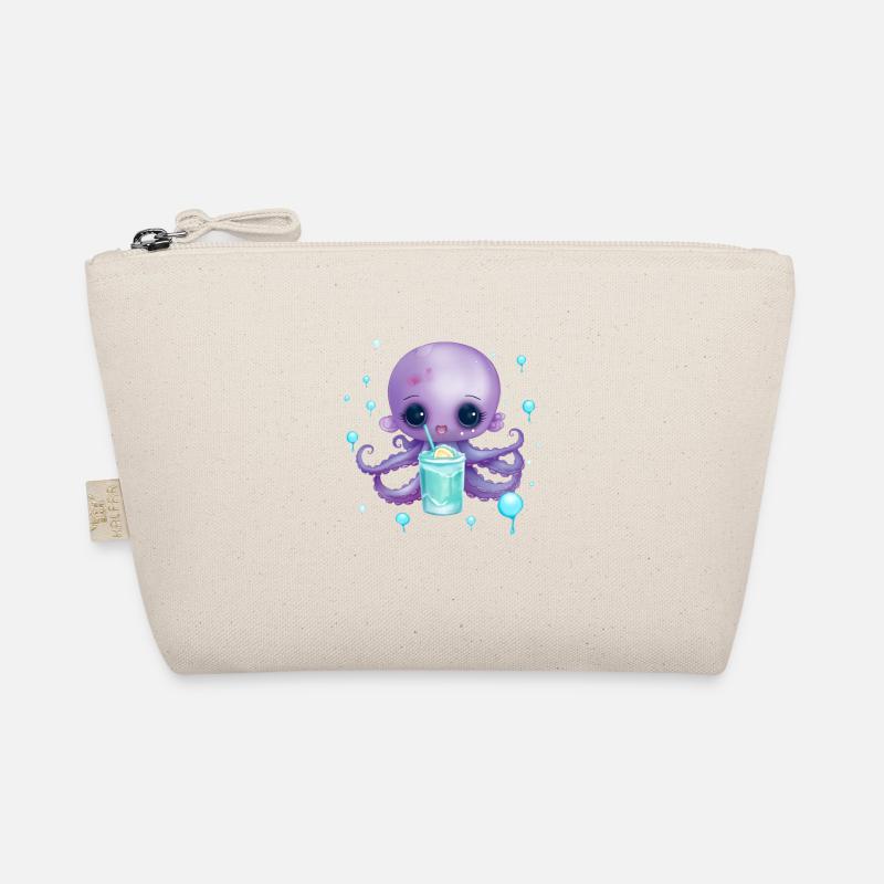 Cute Octo mit Sommer Drink Bio-Täschchen