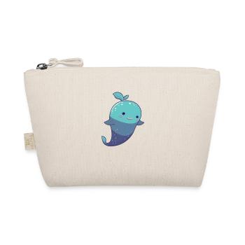 Cute cute whale - Organic Pouch - nature - Front