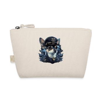 Chihuahua | Police Officer Hat Funny Dog Detective - Organic Pouch - nature - Front