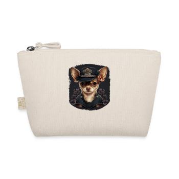 Chihuahua | Police Officer Hat Funny Dog Detective - Organic Pouch - nature - Front