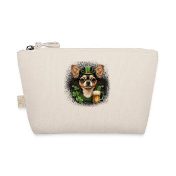 Chihuahua | St. Saint Patricks Day Bier Kleeblatt - Bio-Täschchen - Natur - Vorne