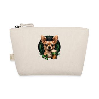 Chihuahua | St. Saint Patricks Day Bier Kleeblatt - Bio-Täschchen - Natur - Vorne