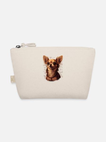 Chihuahua | Puppy Mom Funny Dog Cute Beautiful - Organic Pouch - nature - Front