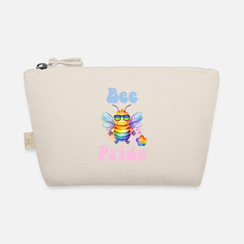 Lustige pride Biene Regenbogenfarben Sonnenbrille Bio-Täschchen