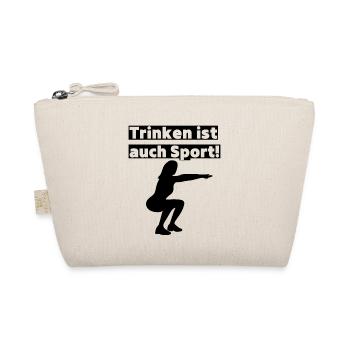 Trinken ist auch Sport! Party, Mallorca, JGA! - Bio-Täschchen - Natur - Vorne