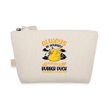 Always be yourself Rubber Duck Gummiente - Bio-Täschchen - Natur - Vorne