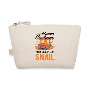 Schnecke Human Costume Snail Halloween - Bio-Täschchen - Natur - Vorne