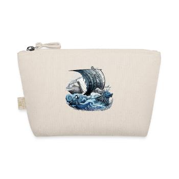 Navire viking guerrier nordique Odin Viking - Trousse biologique - nature - Devant