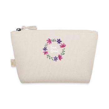 Team Braut I Blumenkranz Hochzeit Boho Stil - Bio-Täschchen - Natur - Vorne