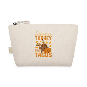 Save A Turkey Mangez des tacos mexicains drôles de Thanksgiving - Trousse biologique - nature - Devant