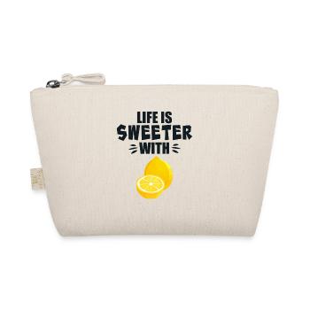 Life Is Sweeter With Lemon - Organic Pouch - nature - Front