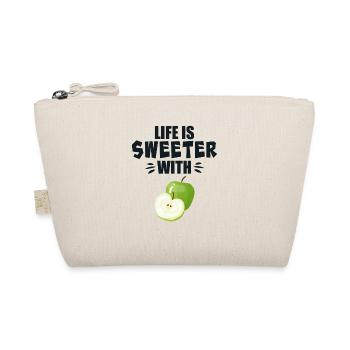Life Is Sweeter With Apple Fruit - Organic Pouch - nature - Front