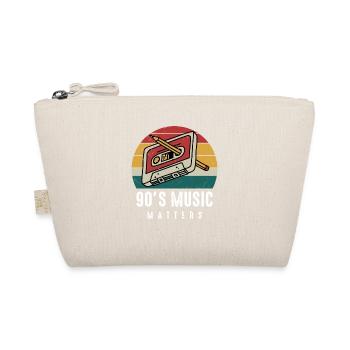90s Music Matters. Music gift idea, Party Apparel - Organic Pouch - nature - Front