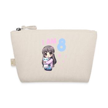 8 ans Fille Anime Kawaii Cat 8ème anniversaire - Trousse biologique - nature - Devant