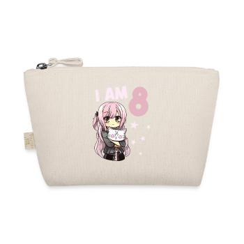 8 ans Fille Anime Kawaii Cat 8ème anniversaire - Trousse biologique - nature - Devant
