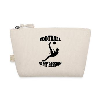 Fußballspieler Fußballdesign Fußballmannschaft - Bio-Täschchen - Natur - Vorne