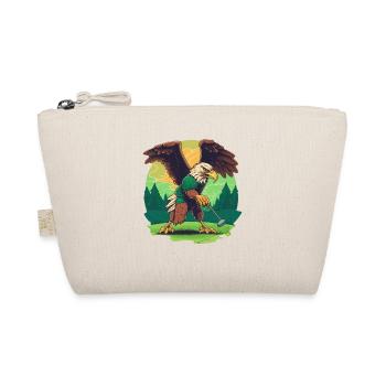 Golf-playing eagle - Organic Pouch - nature - Front