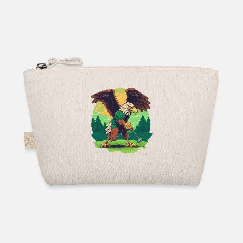 Golf-playing eagle Organic Pouch