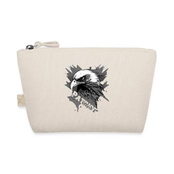 Patriotic eagle with lettering - Organic Pouch - nature - Front