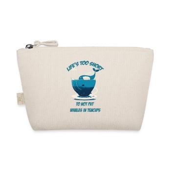 Baleine dans une tasse de thé avec lettrage - Trousse biologique - nature - Devant