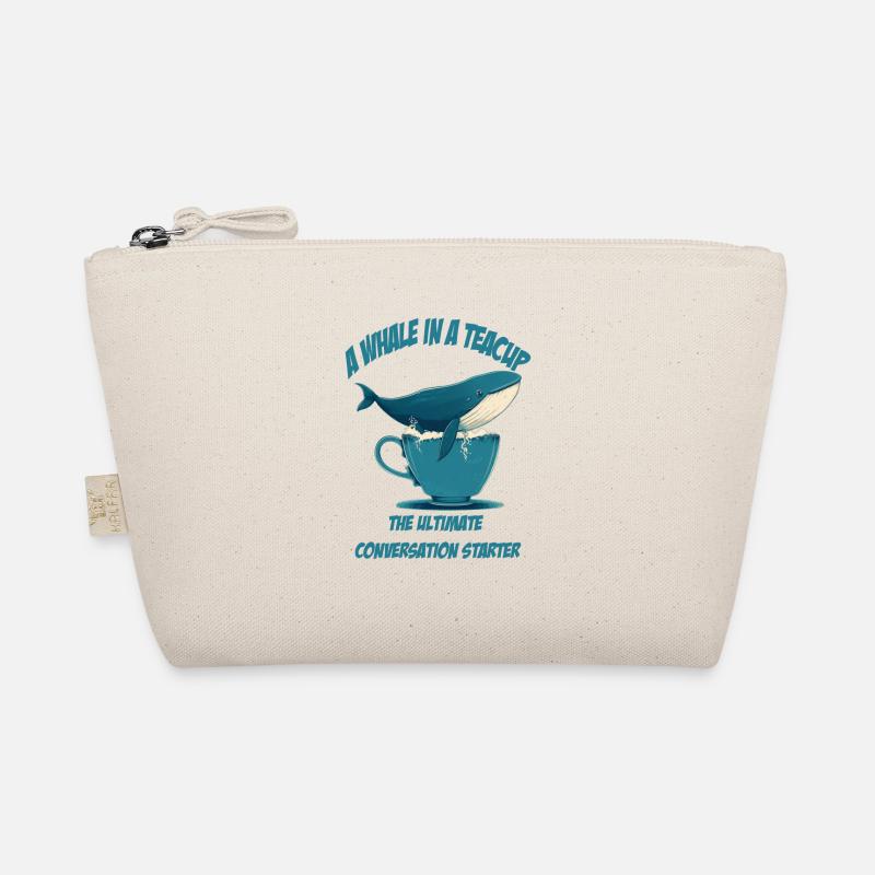 Whale in teacup conversation starter Organic Pouch