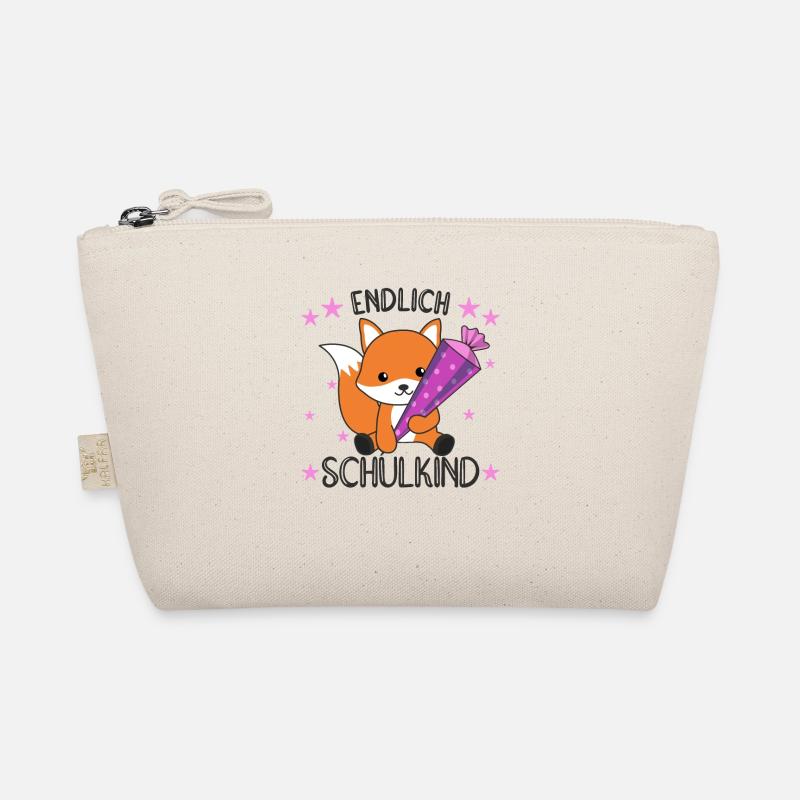 endlich Schulkind Einschulung Schule Fuchs Bio-Täschchen