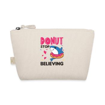 Cute shark funny animals in donut pink - Organic Pouch - nature - Front