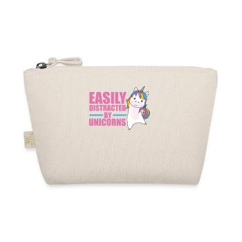 Facilement distrait par les licornes - licorne mignonne - Trousse biologique - nature - Devant
